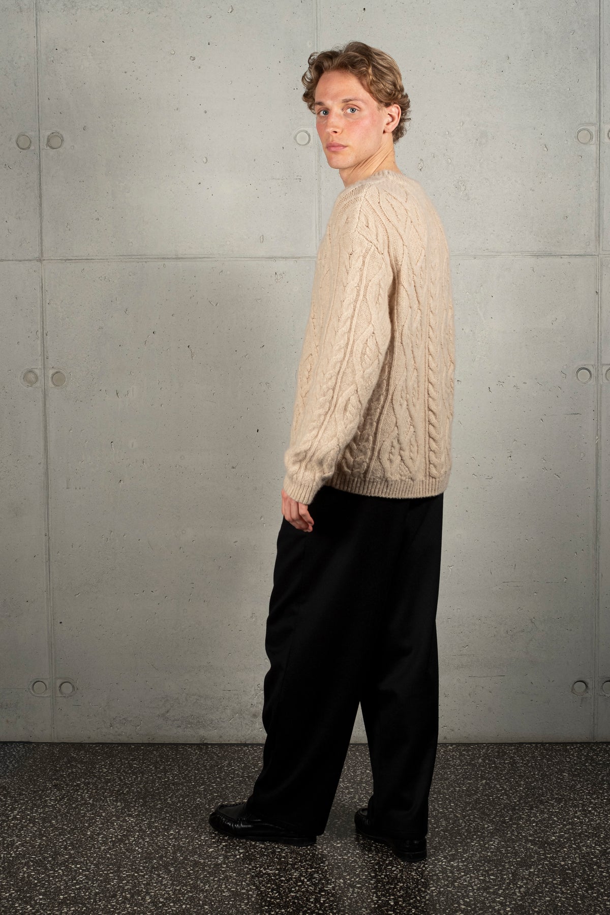 FLAN cable knit sweater