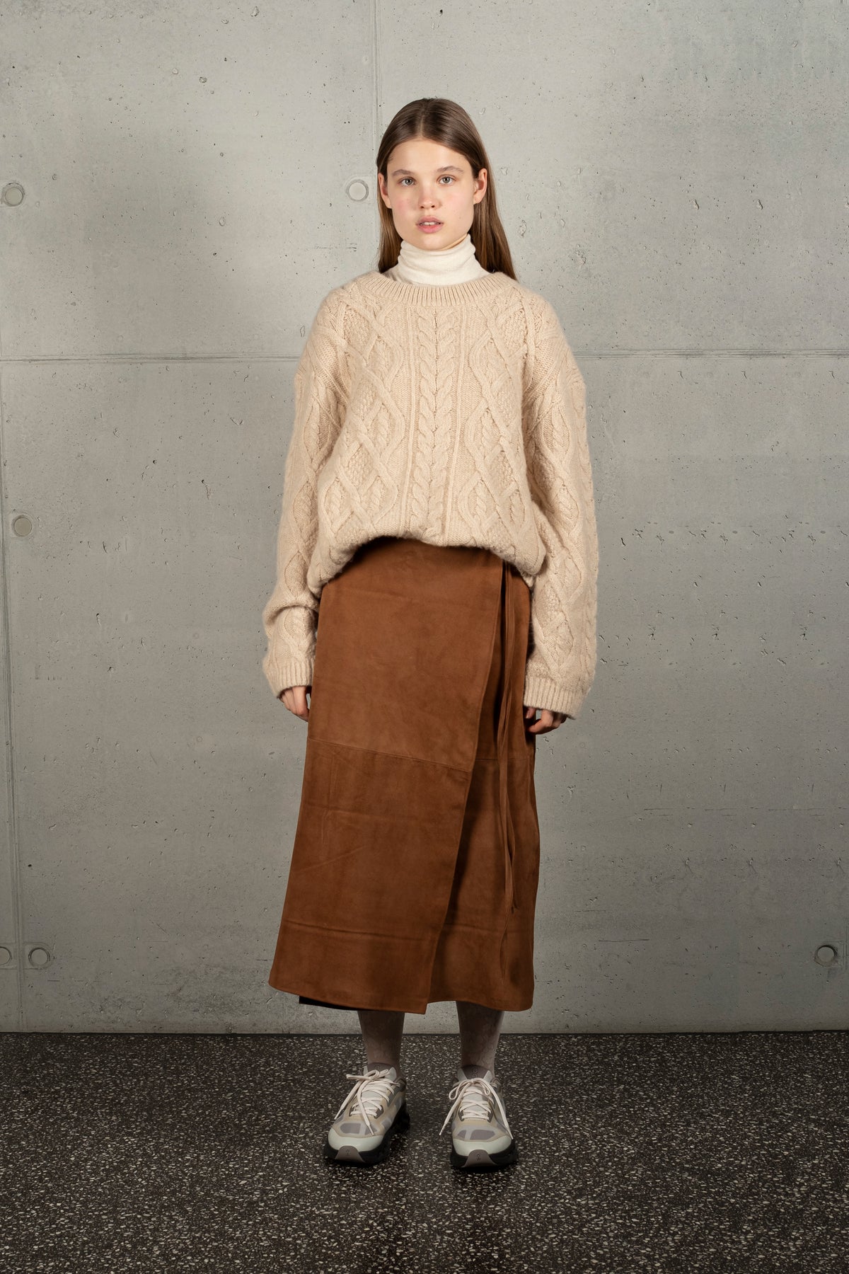 FLAN cable knit sweater