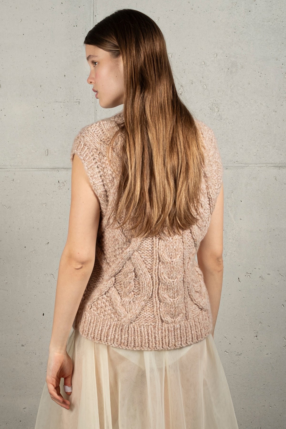 MILA cable knit pullunder