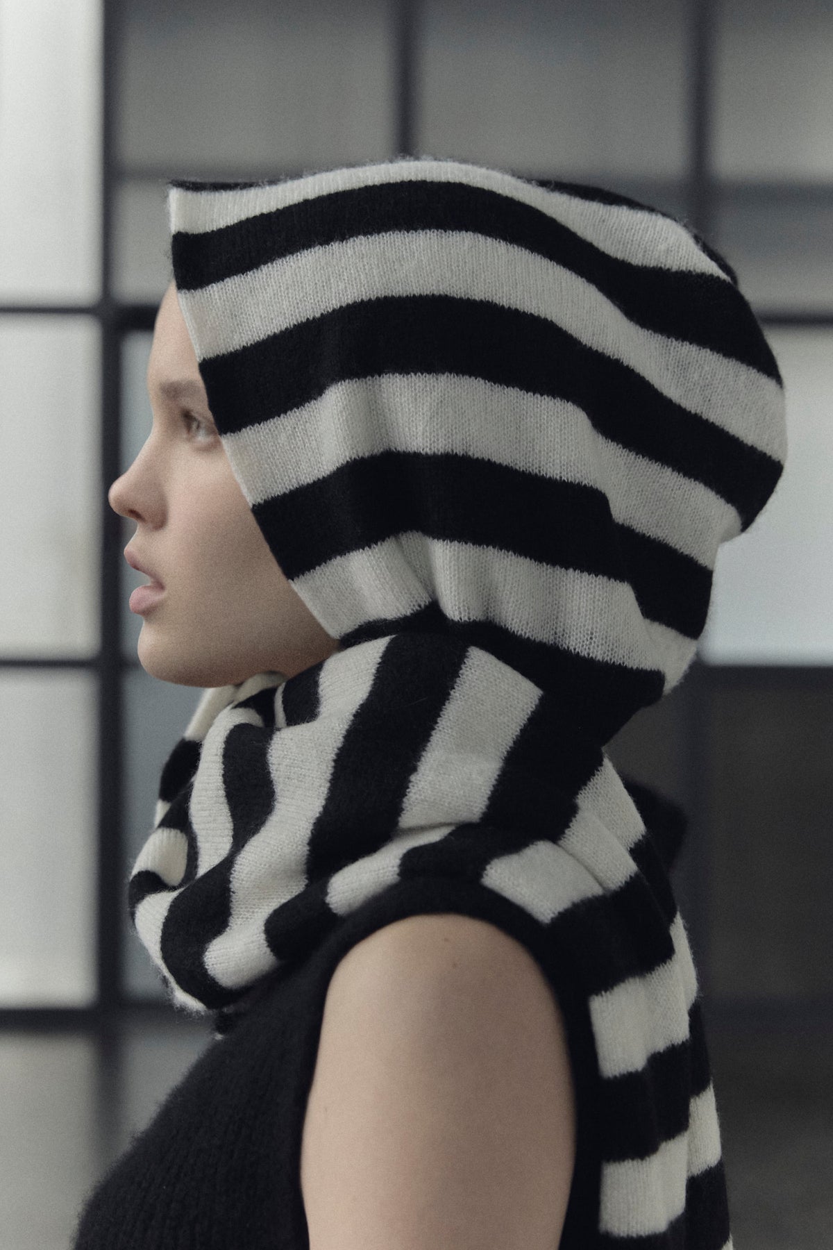 DAI cap scarf striped