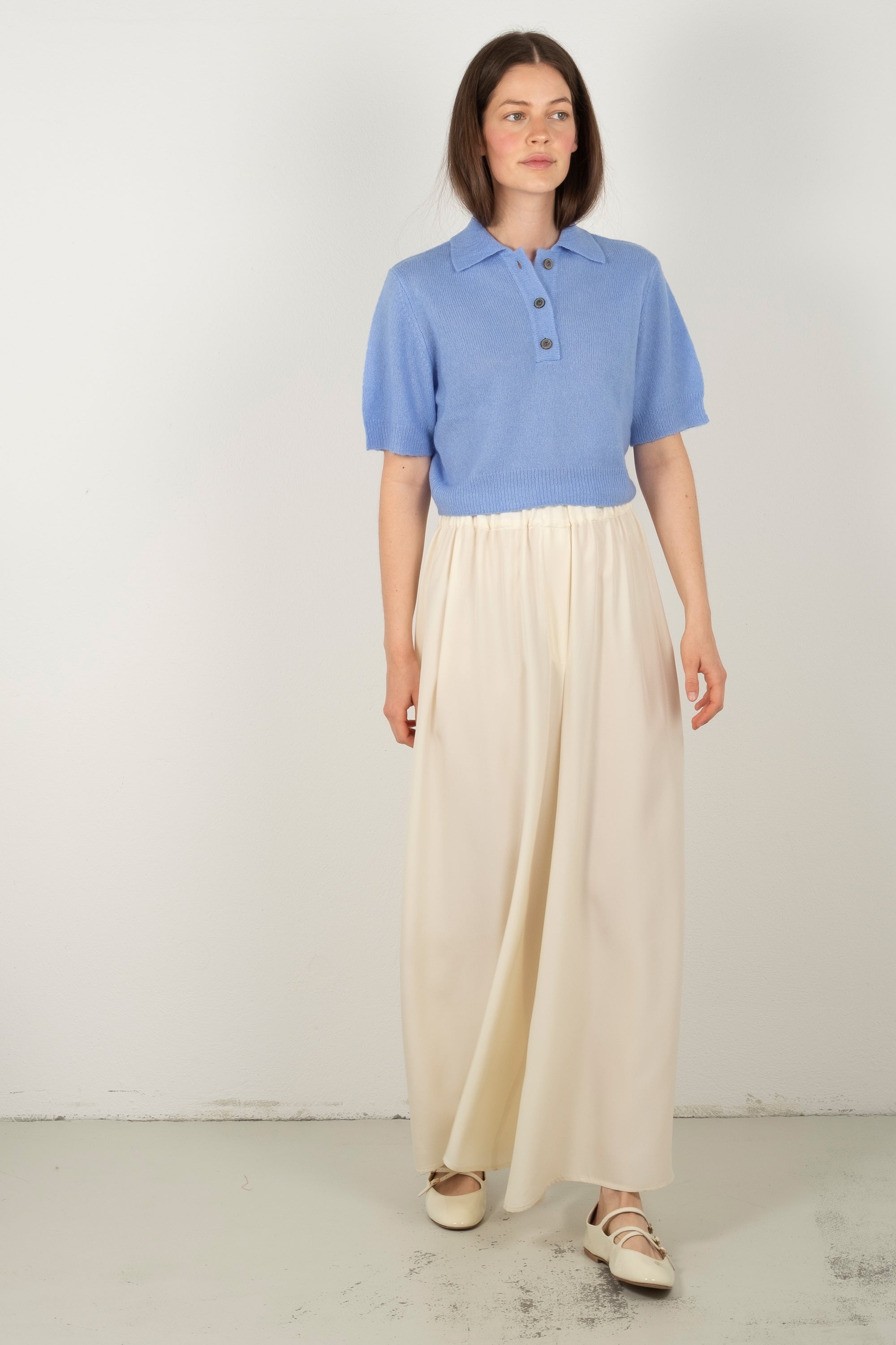 MARGI cropped polo shirt