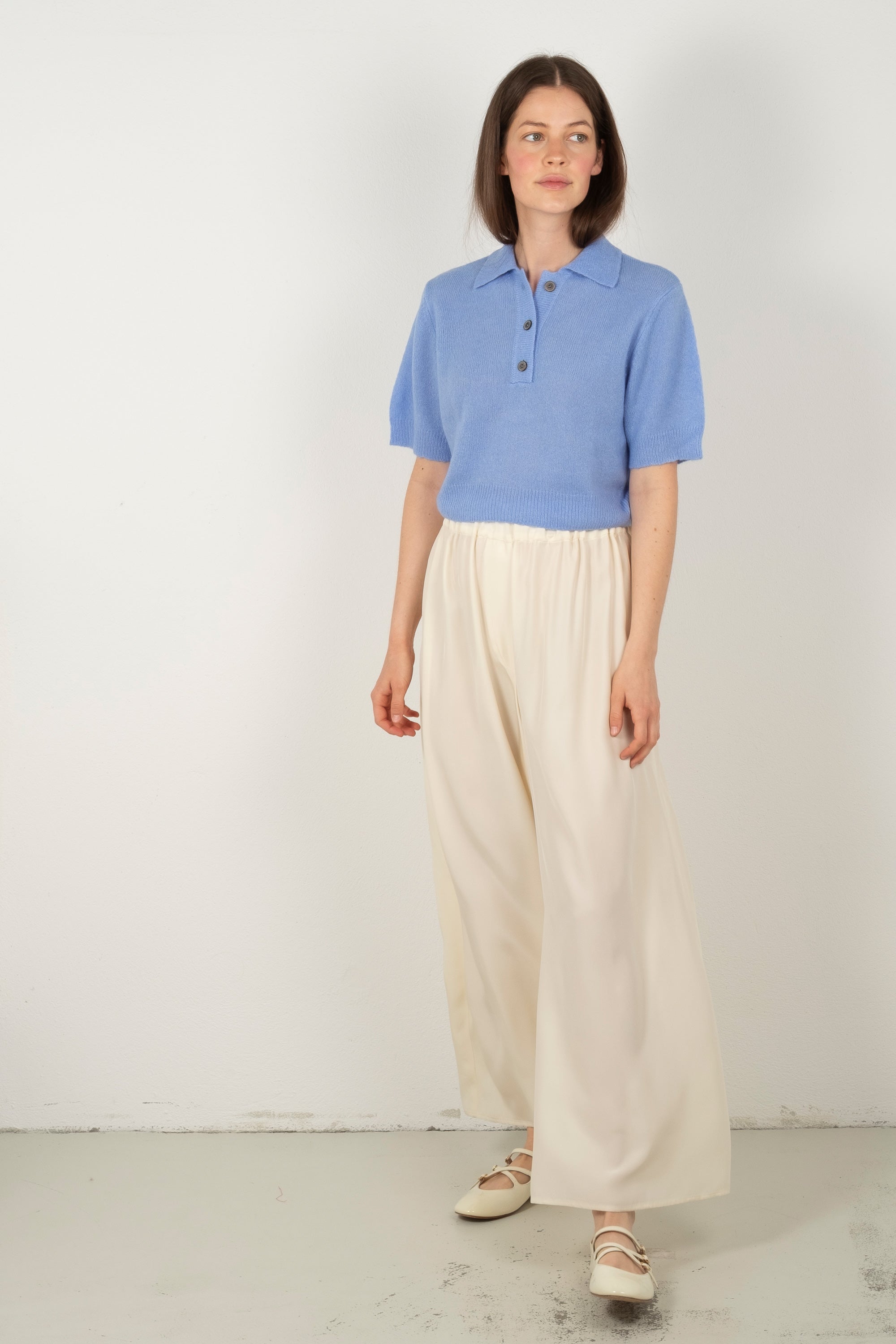 MARGI cropped polo shirt
