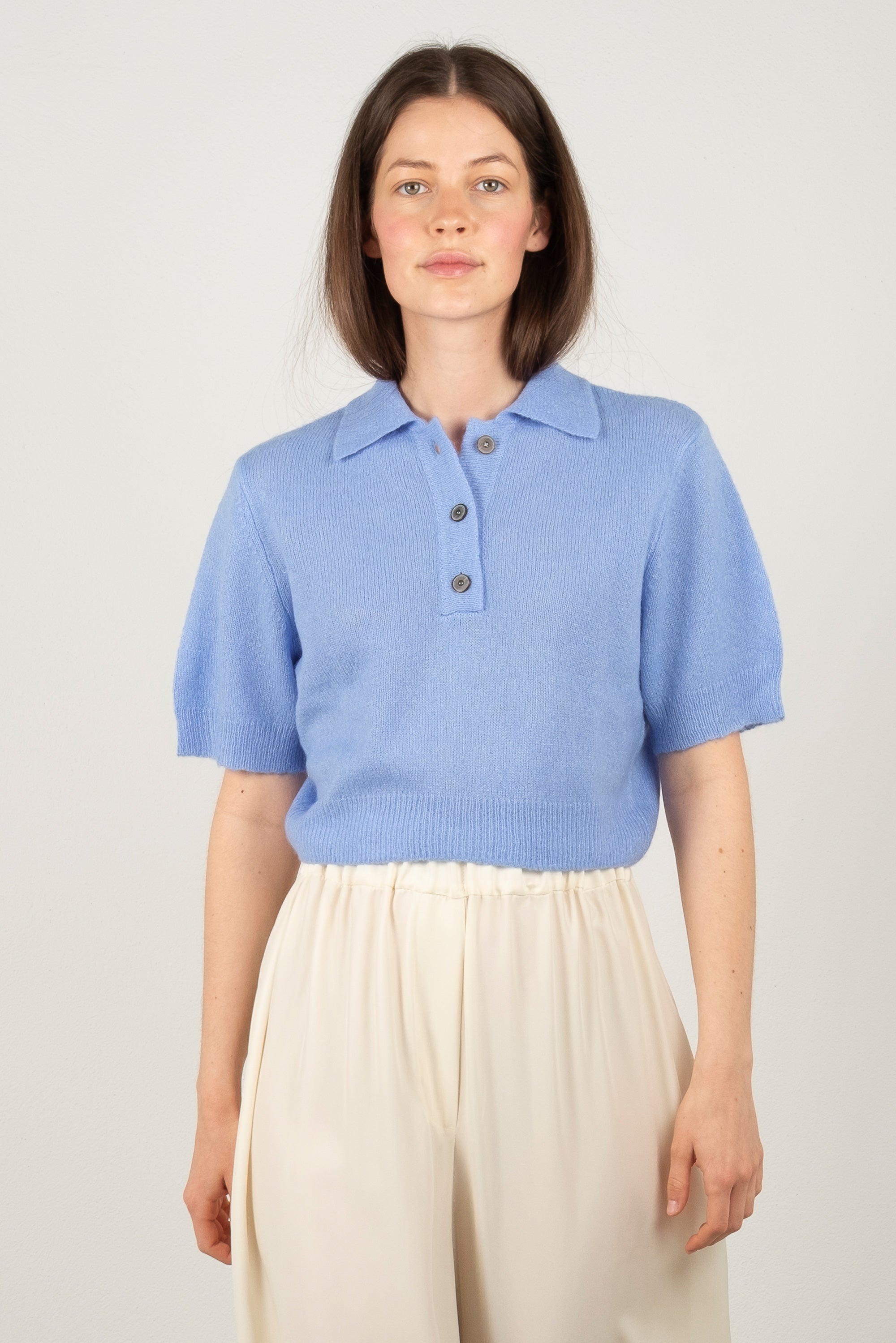 MARGI cropped polo shirt