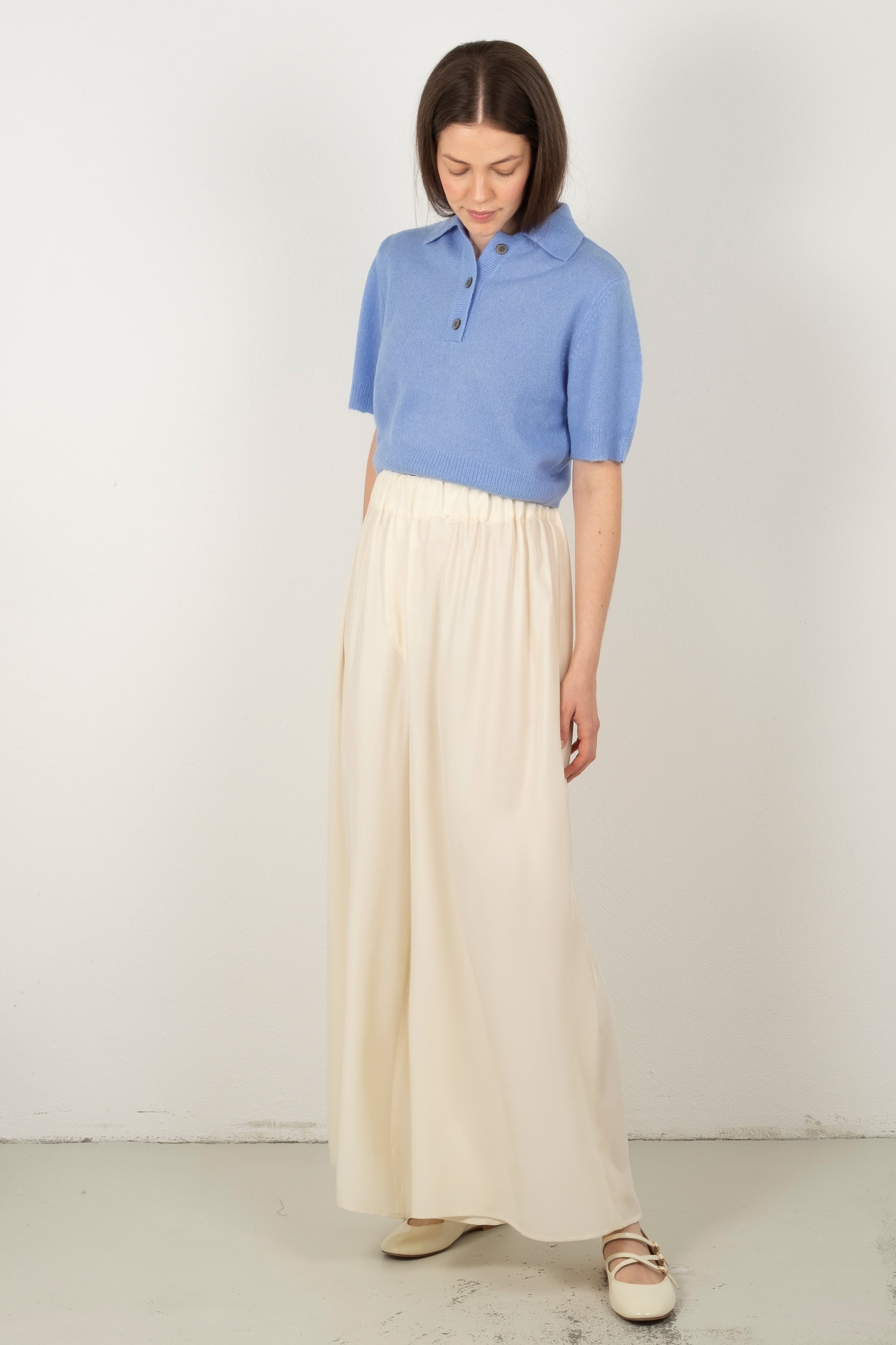 MARGI cropped polo shirt