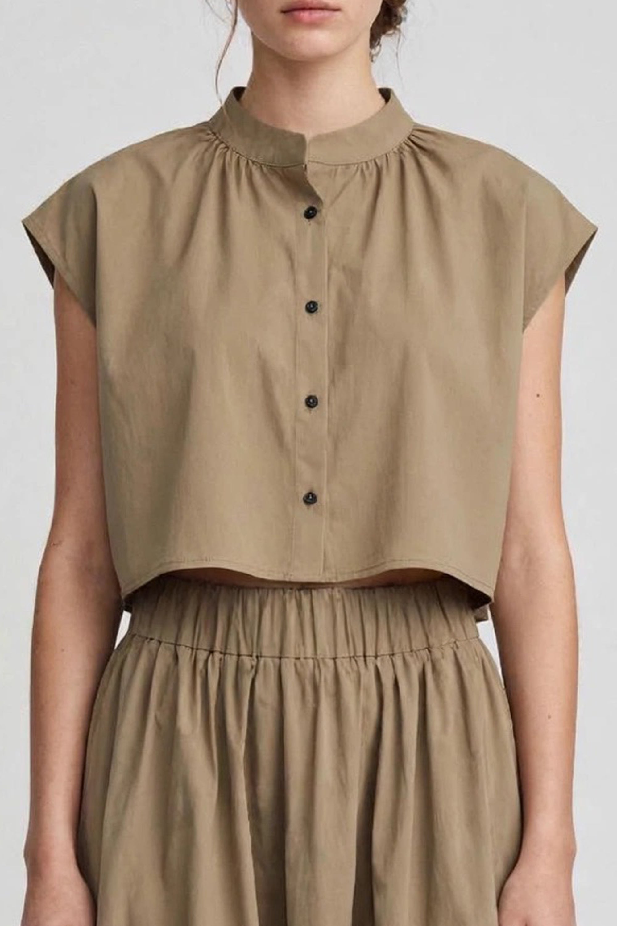 cropped LORI blouse