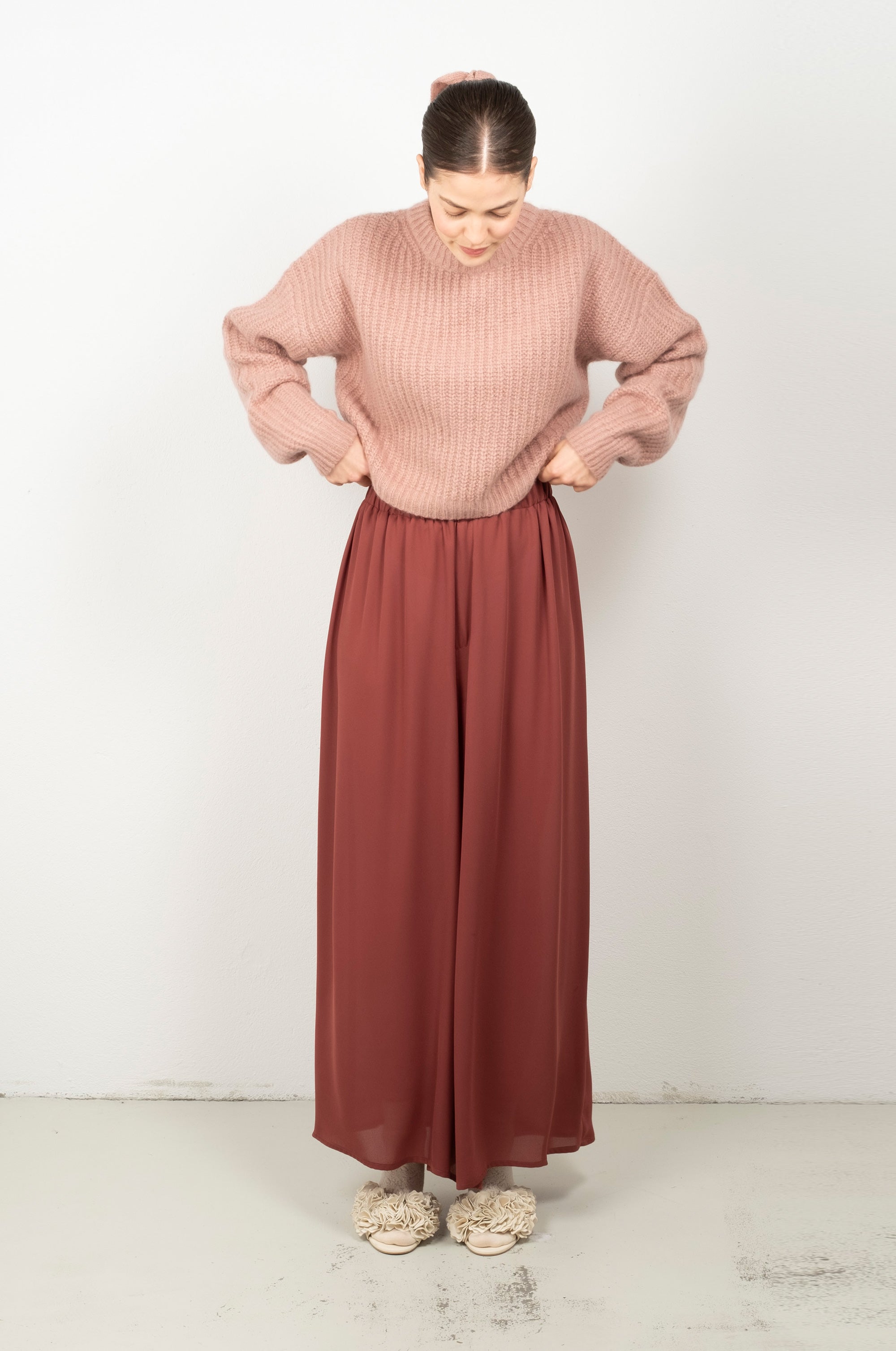 CROPPED FLUFFY TUYA Sweater rose