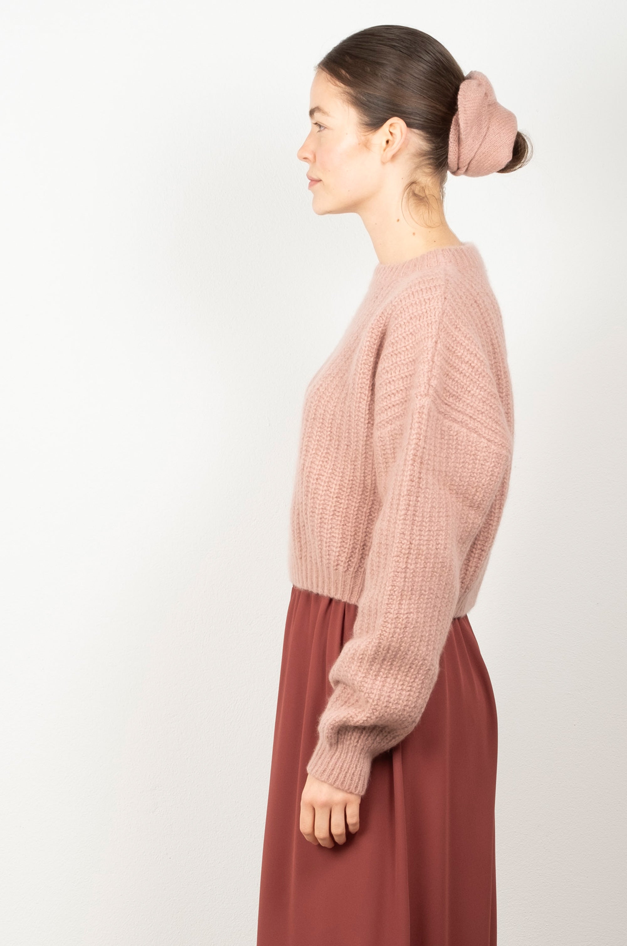 CROPPED FLUFFY TUYA Sweater rose