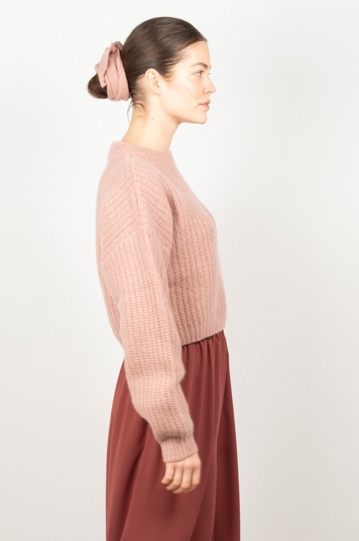 CROPPED FLUFFY TUYA Sweater rose